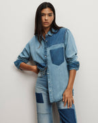 Chemise boutonnée en jean Dalma