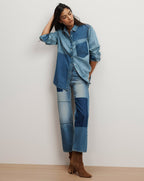 Chemise boutonnée en jean Dalma