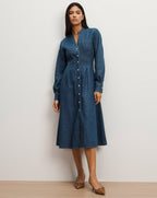 Robe chemise en jean Arcadia