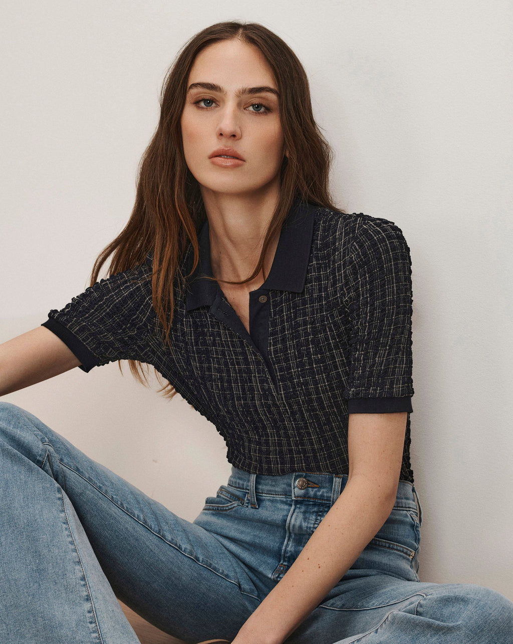 Benedetta Plaid Polo Shirt