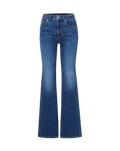 Jean Crosbie à taille mi-haute, coupe étroite et jambe large
