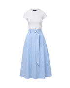 Robe midi Belmar en matières mélangées