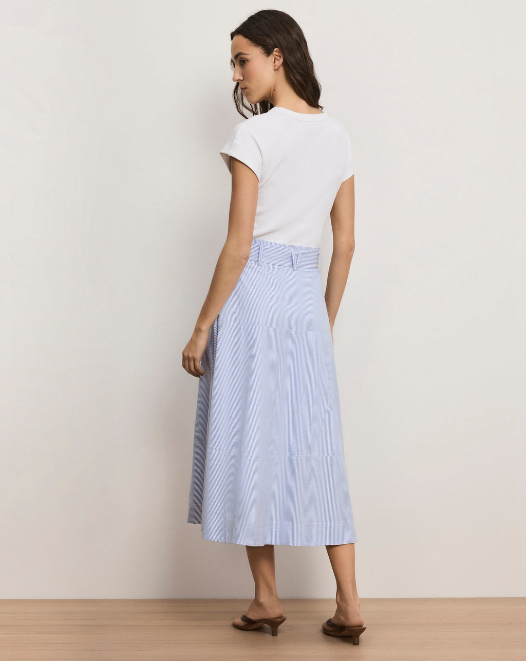 Robe midi Belmar en matières mélangées