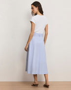 Robe midi Belmar en matières mélangées
