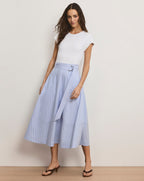 Robe midi Belmar en matières mélangées