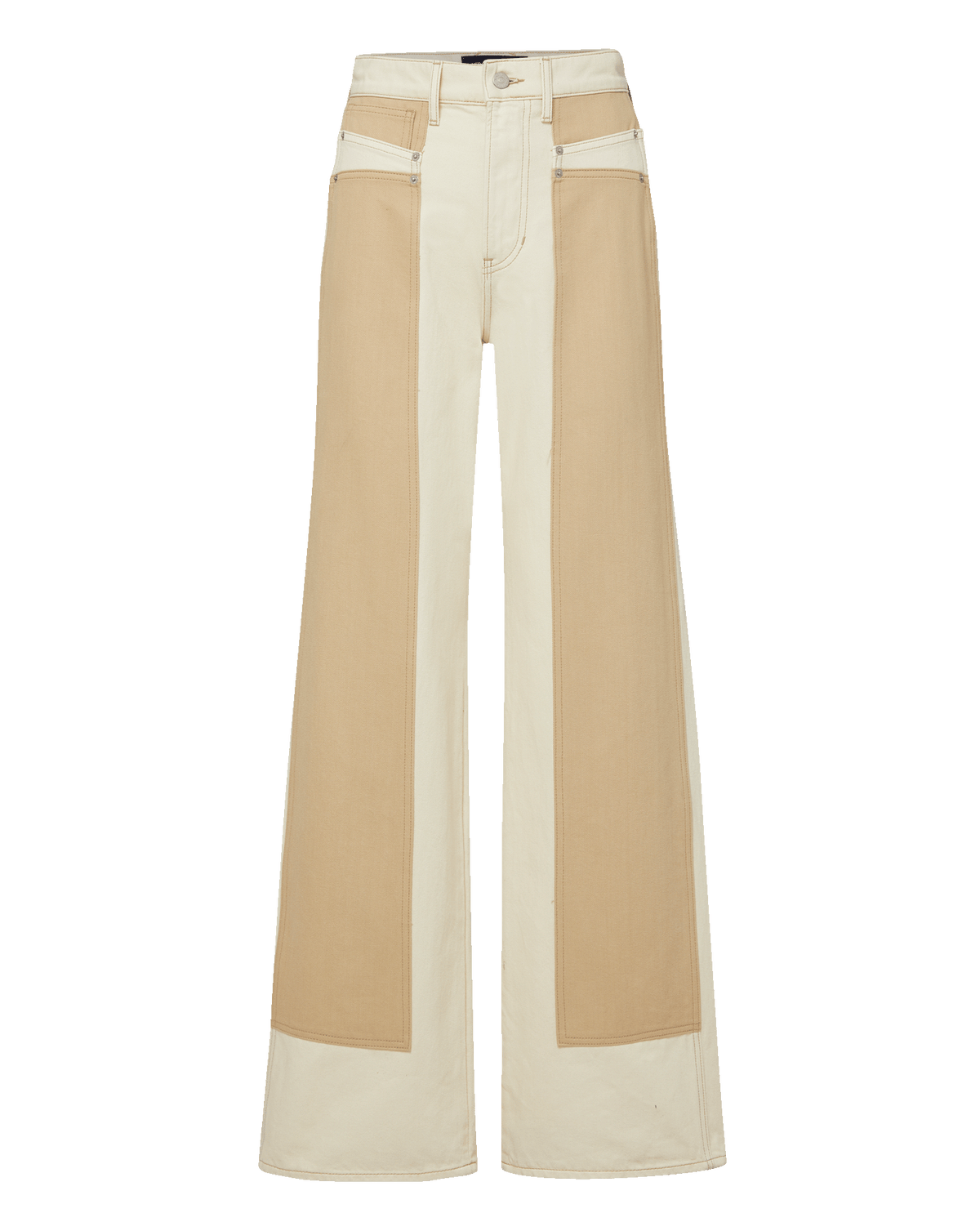 Taylor Color-Block Wide-Leg Jean