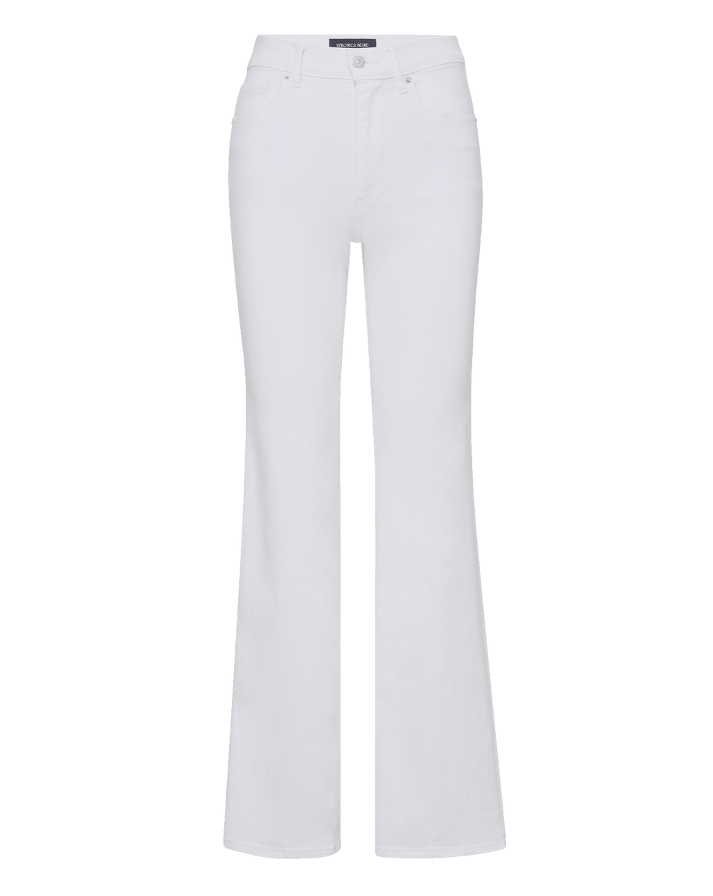 Jean Crosbie à taille mi-haute, coupe étroite et jambe large