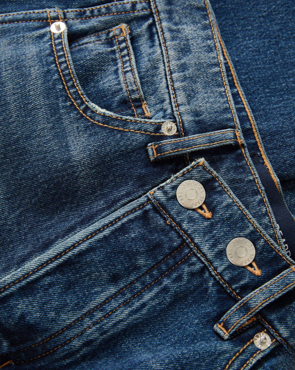 Jean large Taylor à taille croisée