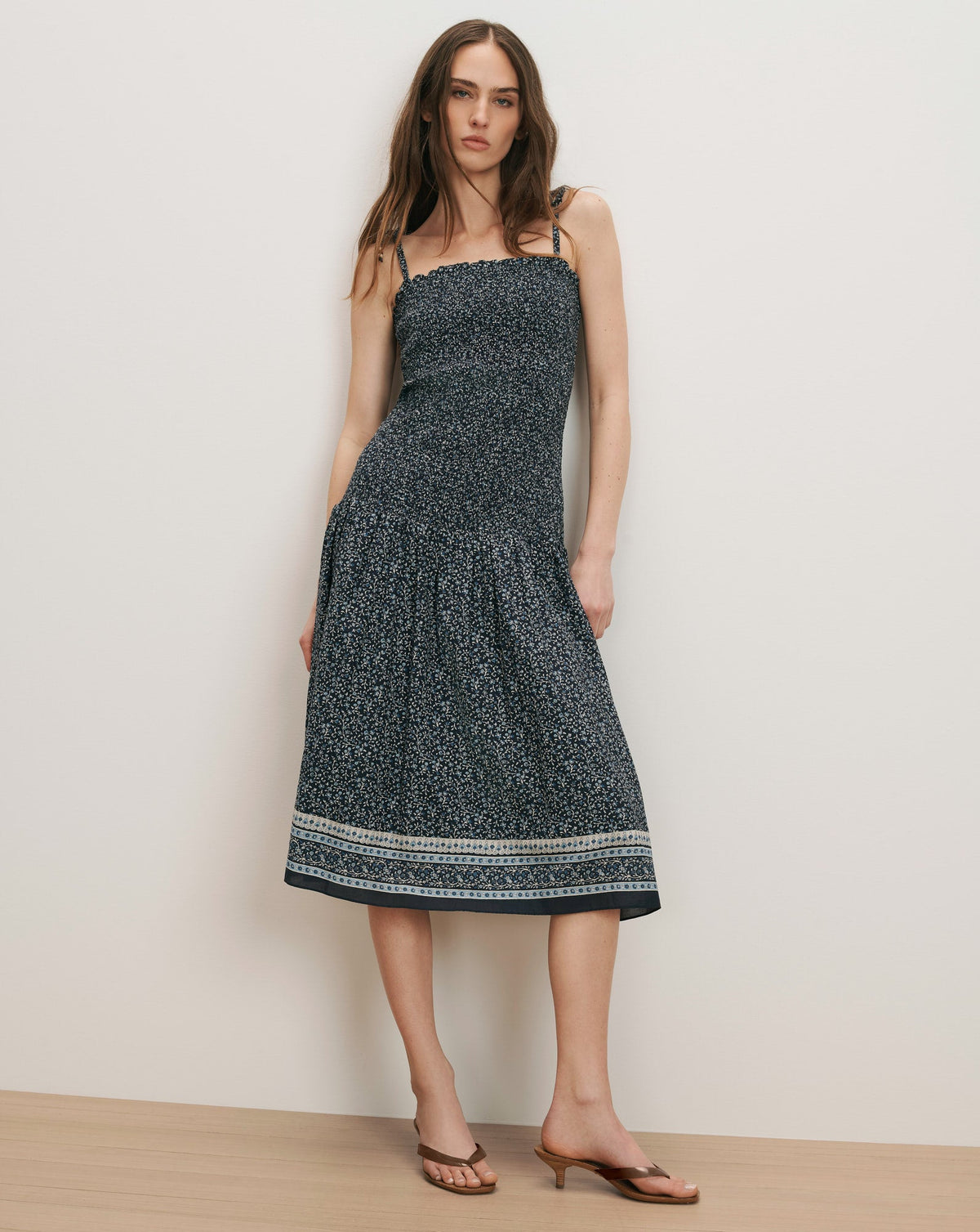 Marietta Smocked Midi Dress