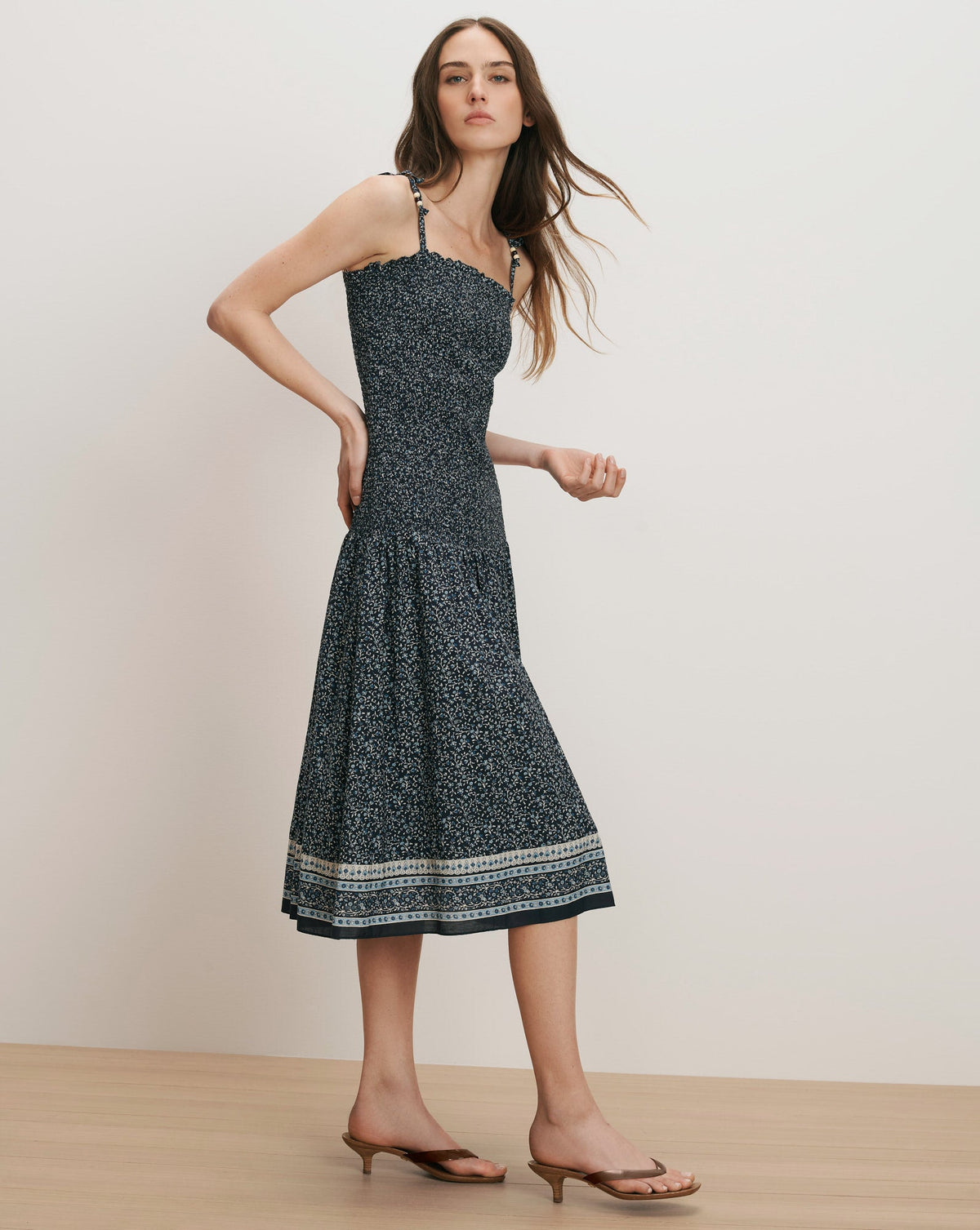 Marietta Smocked Midi Dress