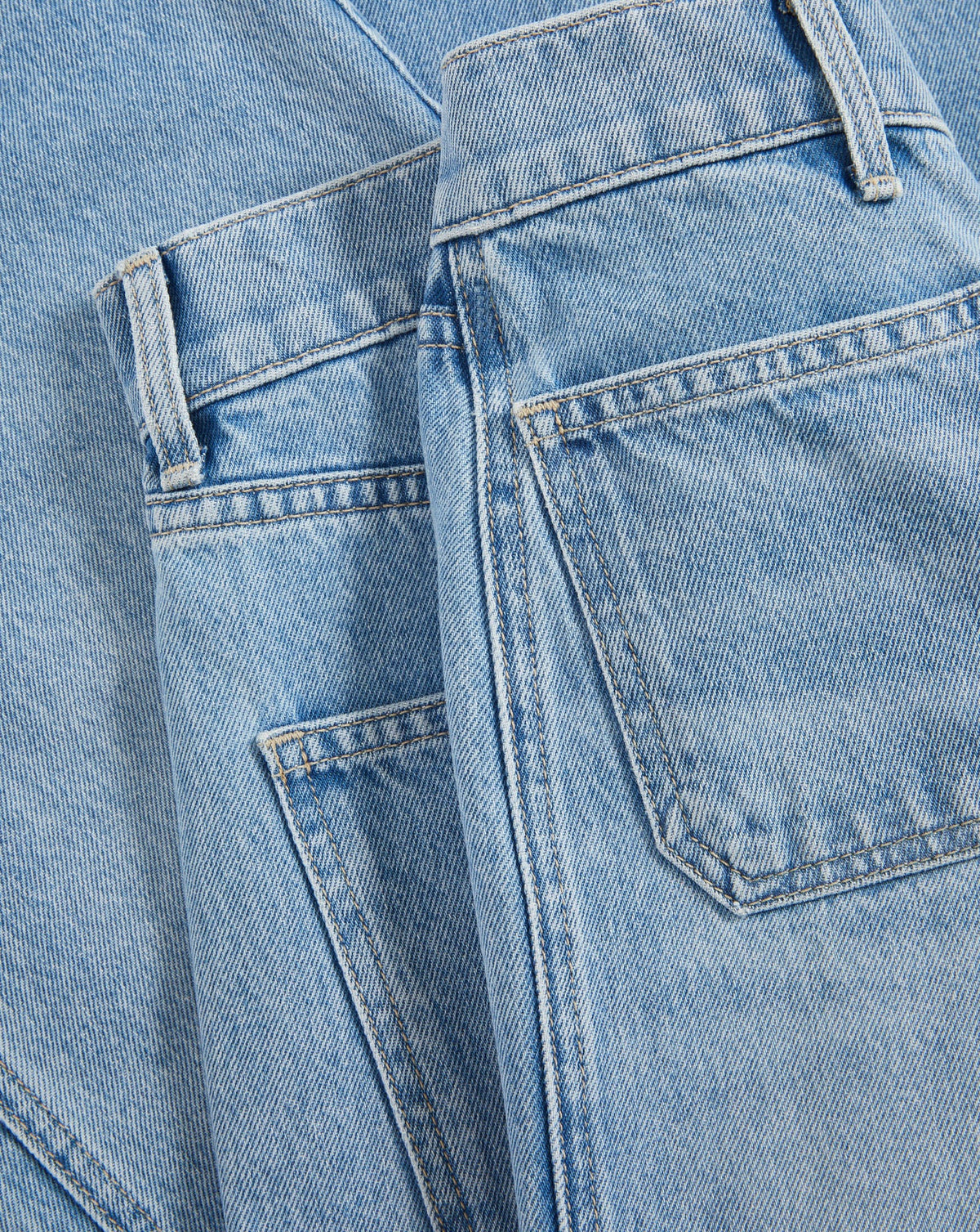 Taylor Cropped Patch-Pocket Wide-Leg Jean