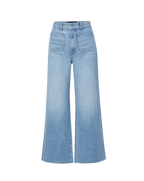 Taylor Cropped Patch-Pocket Wide-Leg Jean