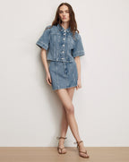 Malcom Cropped Denim Jacket