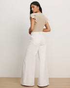 Aphrodite Mixed-Media Top - Famous | Online Store
