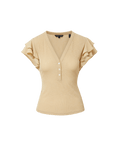 Aphrodite Mixed-Media Top - Famous | Online Store