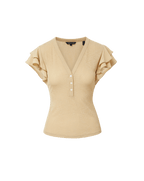 Aphrodite Mixed-Media Top - Famous | Online Store