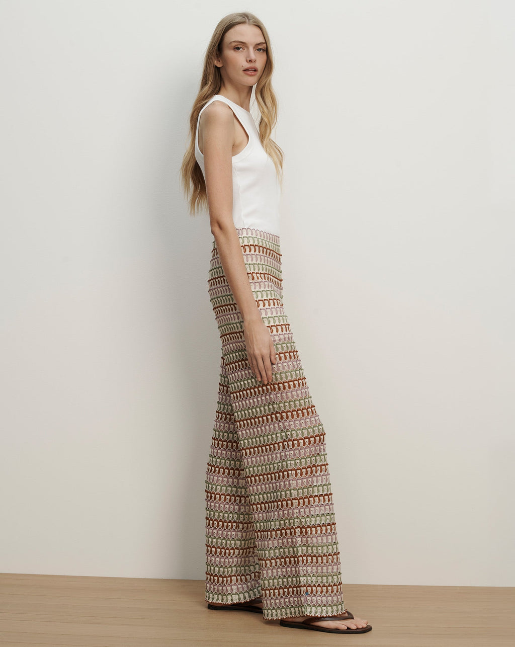 Pantalon large en crochet Fatima