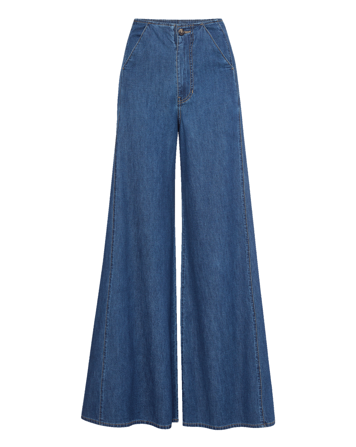 Digby Wide-Leg Chambray Pant