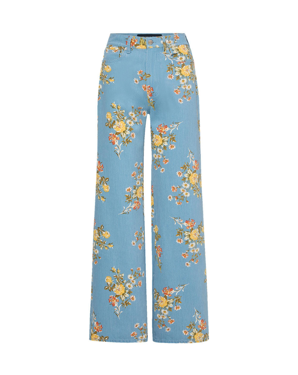 Jean large à motifs floraux Taylor