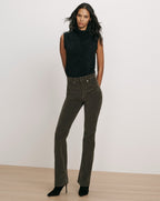 Pantalon bootcut en velours côtelé Cameron