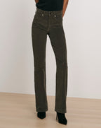 Pantalon bootcut en velours côtelé Cameron