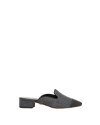Mule à bout renforcé en denim Cécile