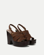 Peony Suede Platform Sandal