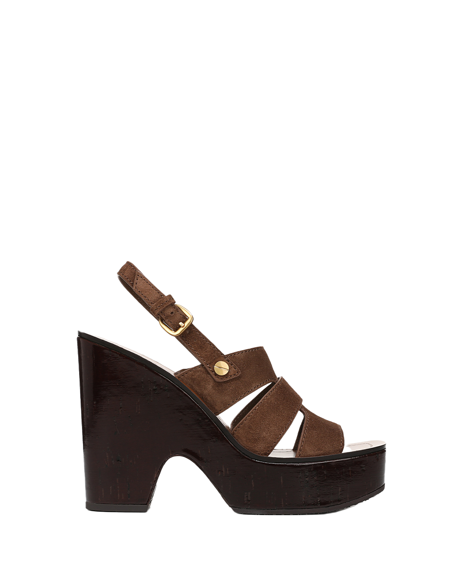 Peony Suede Platform Sandal