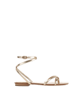 Allegra Metallic Ankle-Wrap Sandal - Famous | Online Store