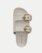 Prue Croc-Embossed Buckle Sandal