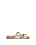 Prue Croc-Embossed Buckle Sandal