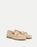 Mocassin Penny en suède à chaîne