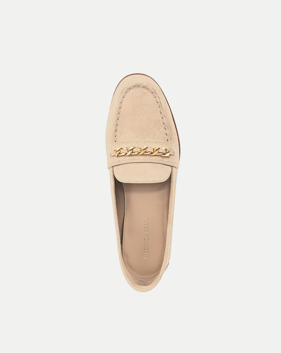 Mocassin Penny en suède à chaîne