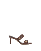 Sona — Sandales tissées à talon