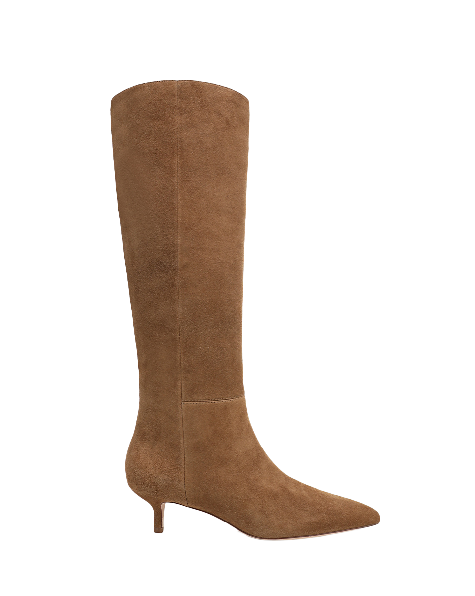 Bottes Lisa à petit talon | Mollet large