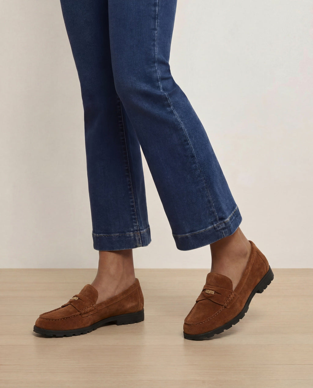 Mocassin Penny à semelle crantée