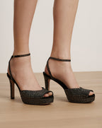 Brianne Crystal Platform Sandal