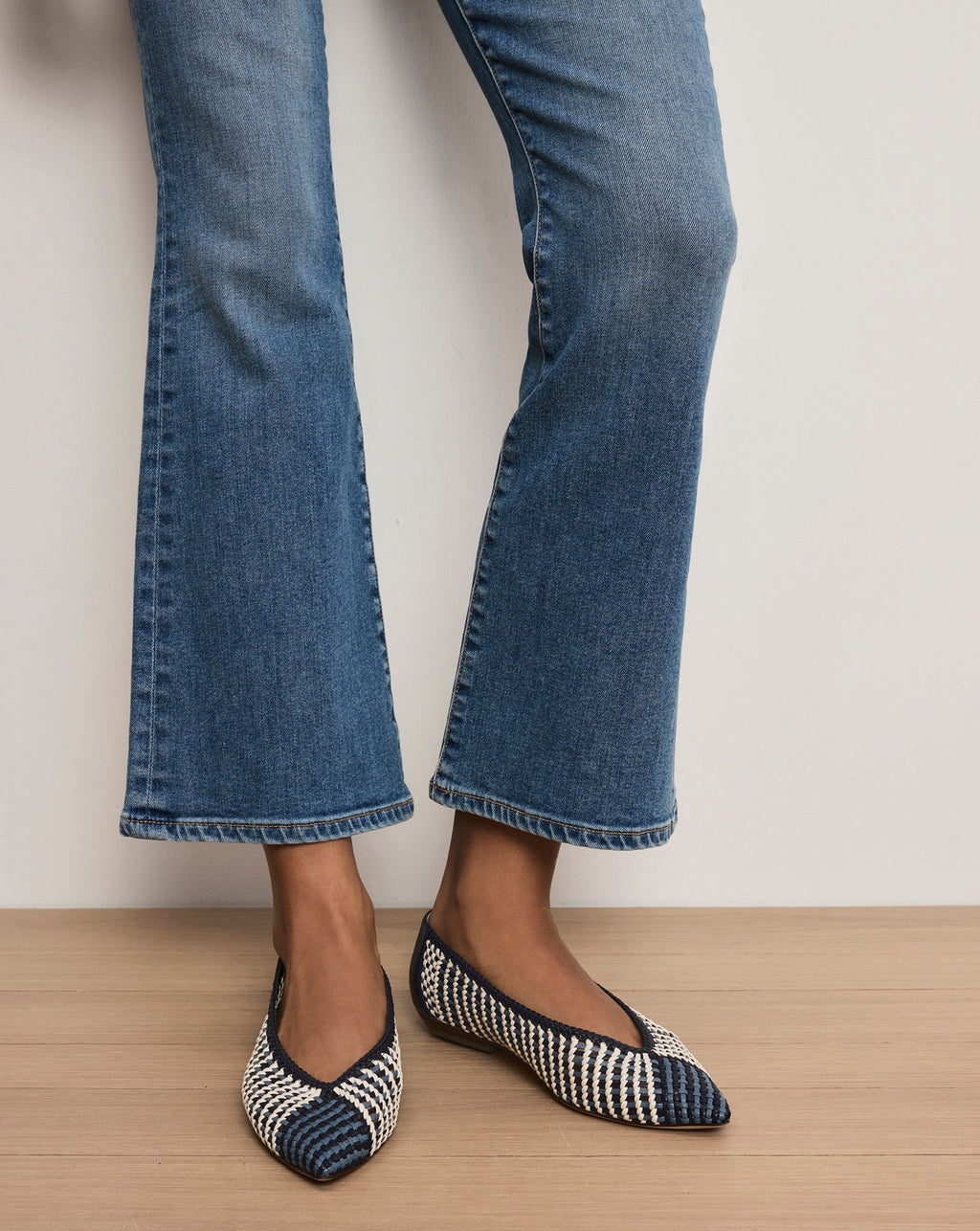 Ballerines en cuir tressé Bancroft
