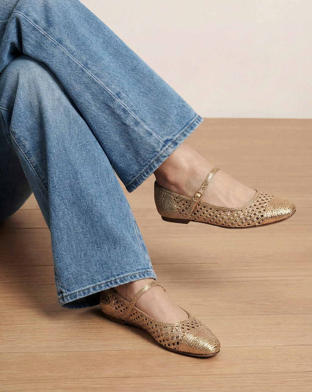 Ballerines Ellie Raffia