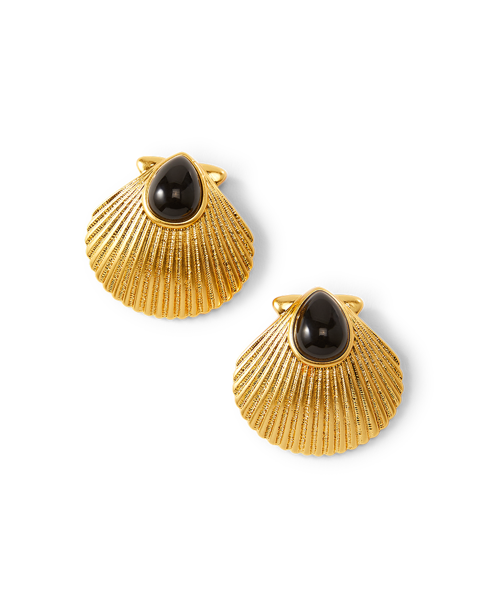 Shell Gold Earrings