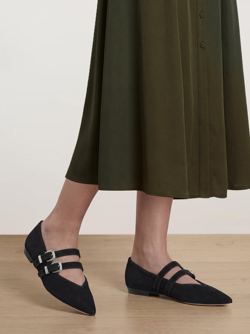Ballerine Mary Jane en suède Bancroft