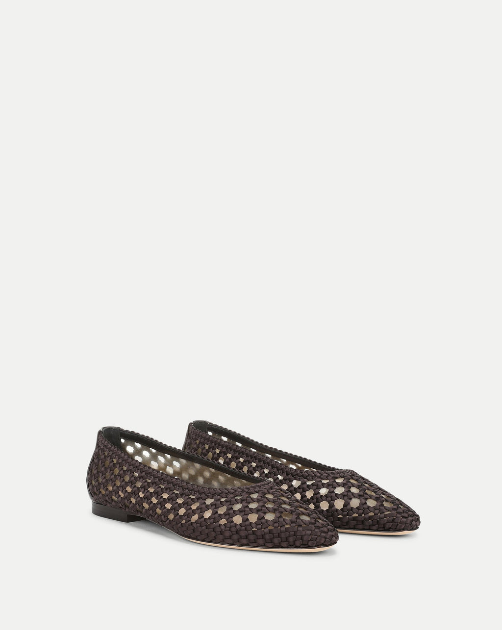 Cienna ballerines tissées en satin
