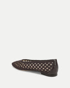 Cienna ballerines tissées en satin