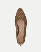 Cienna ballerines tissées en satin