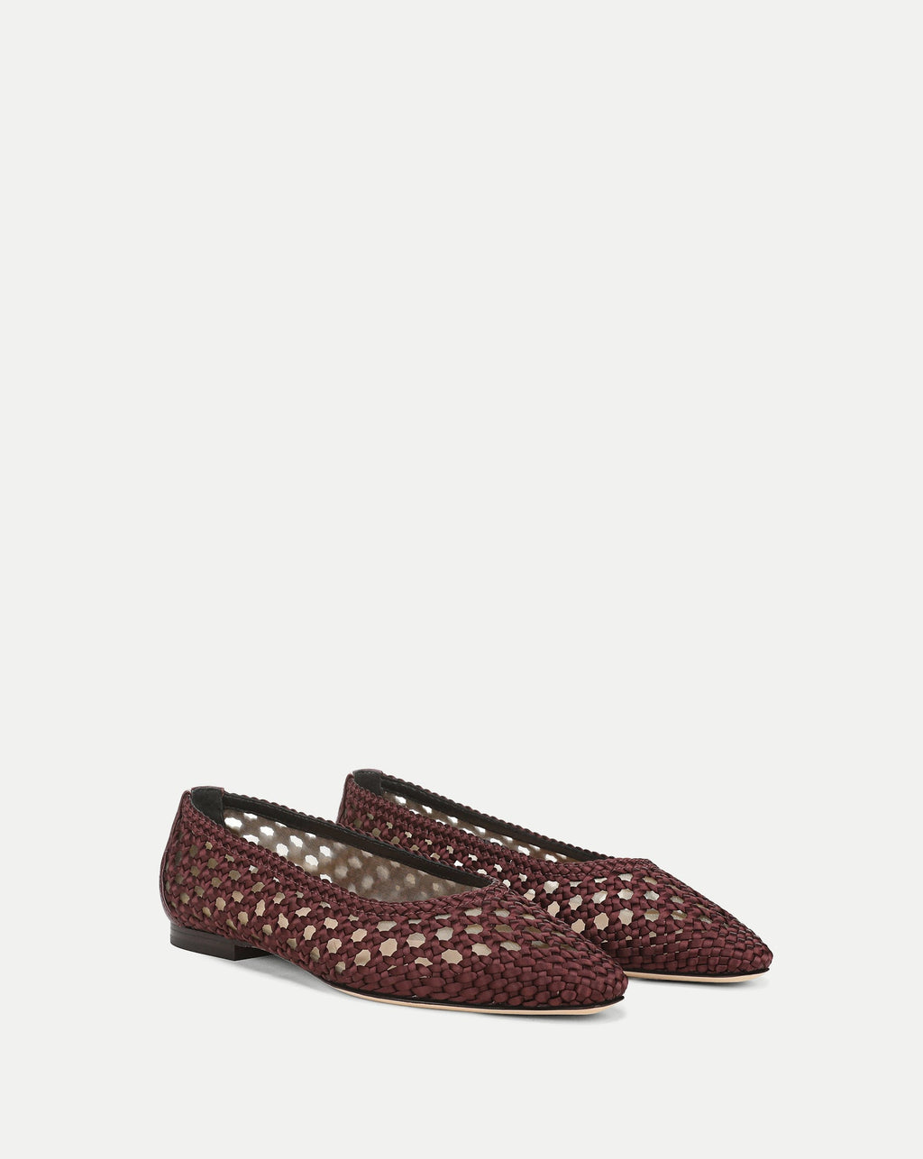 Cienna ballerines tissées en satin