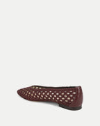Cienna ballerines tissées en satin