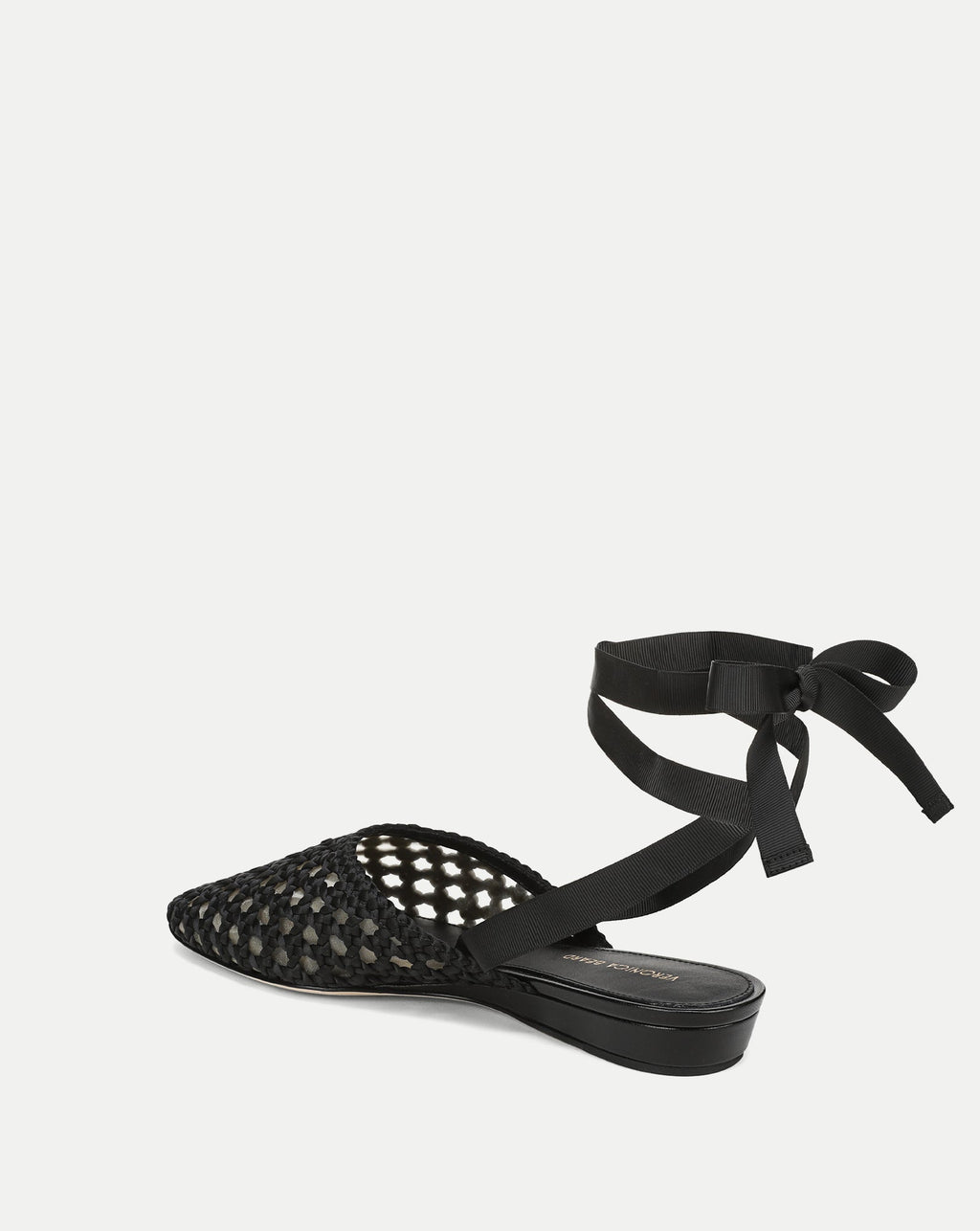 Mules en satin tissé Malia