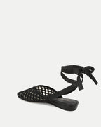 Mules en satin tissé Malia