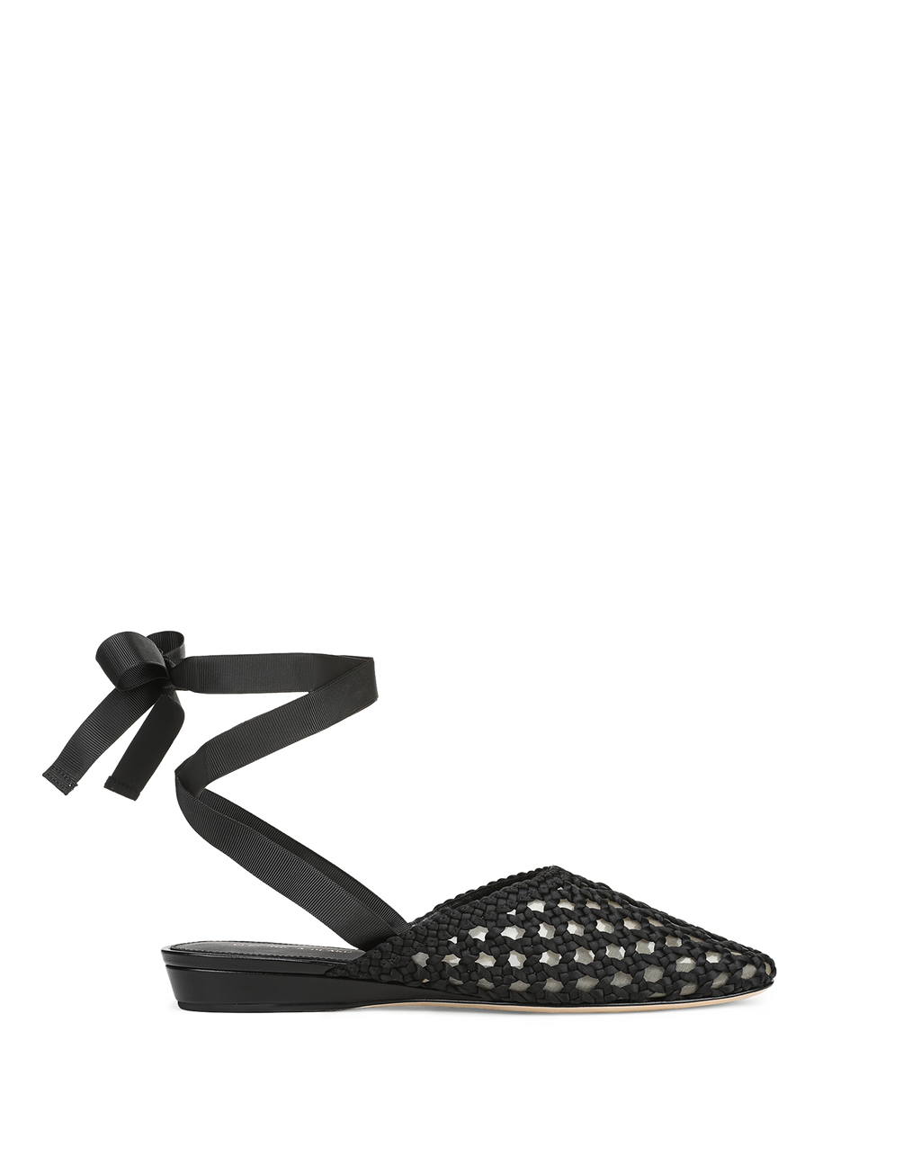 Mules en satin tissé Malia