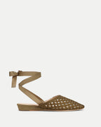 Mules en satin tissé Malia